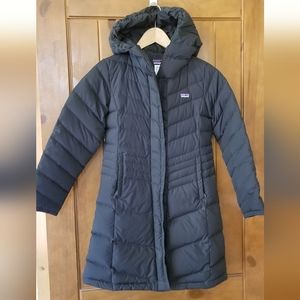Patagonia long down jacket, girls M(10)